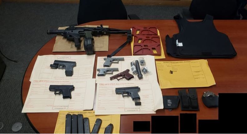 Arsenal of Guns and Explosives Recovered after Man Opens Fire on Repo Man