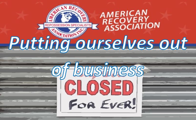 From the ARA President - Putting ourselves out of business