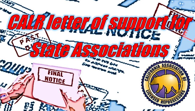 CALR letter of support for State Associations