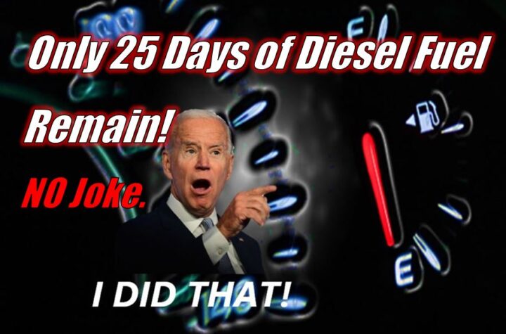America Running on Fumes - Only 25 days of diesel fuel remain