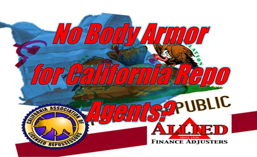 Law Proposed to Strip Repo Agents of Body Armor