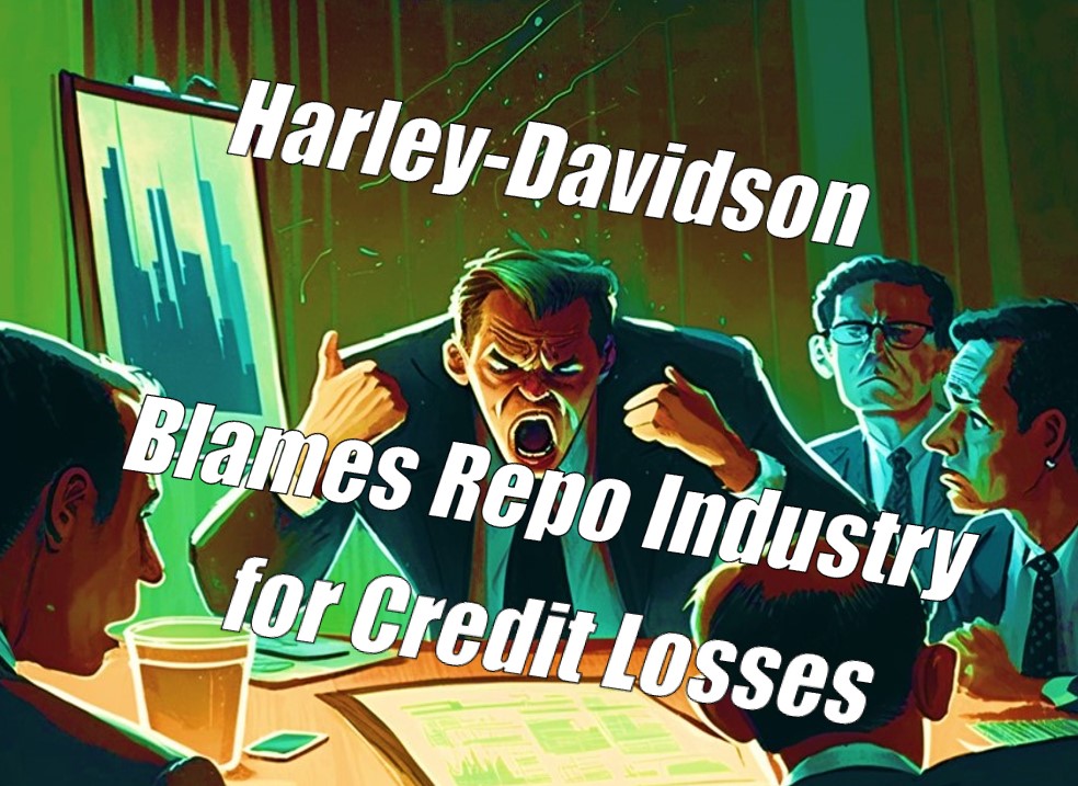 Harley-Davidson Blames Repo Industry for Credit Losses