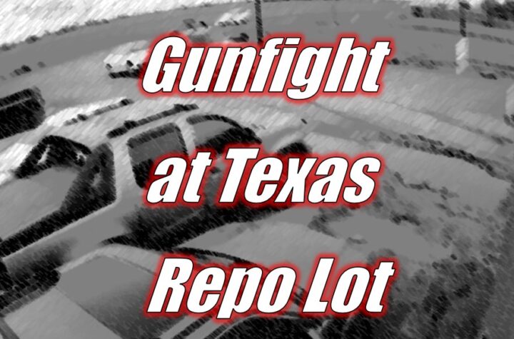 Gunfight at TX Repo Lot Caught on Camera