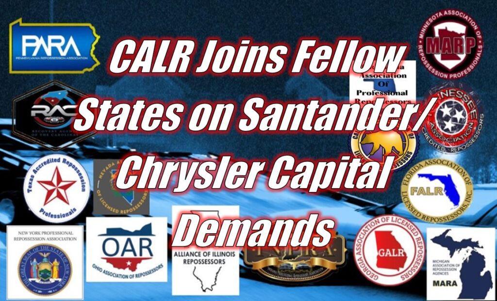 CALR Joins the States on Santander/Chrysler Capital Demands