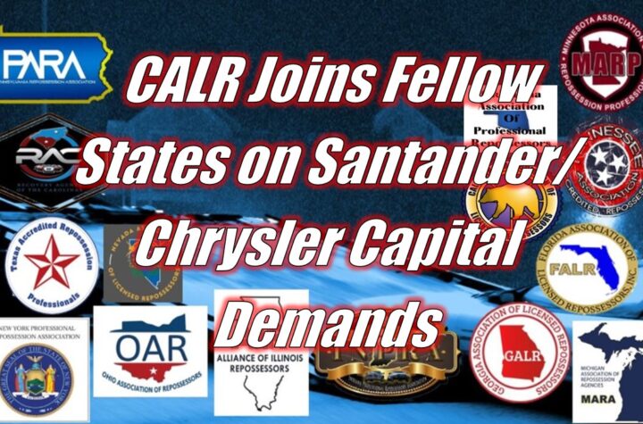 CALR Joins the States on Santander/Chrysler Capital Demands