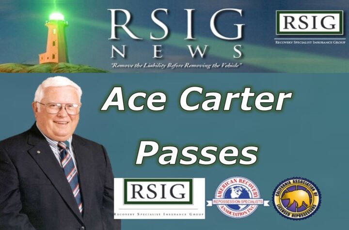 Charter CALR and ARA Member, Ace Carter, Passes