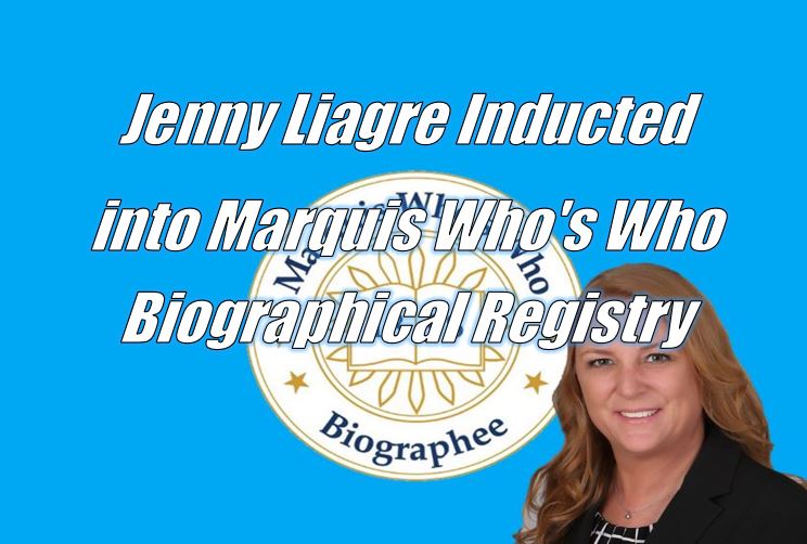 Jenny Liagre Inducted into the Prestigious Marquis Who's Who Biographical Registry