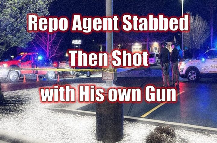 Repo Agent Stabbed Then Shot with His own Gun