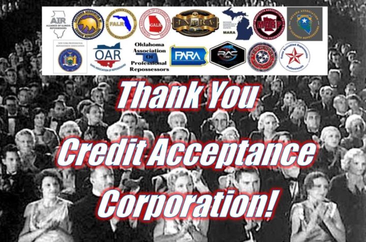 State Associations Recognize Credit Acceptance Corporation’s Commitment to Agent Safety