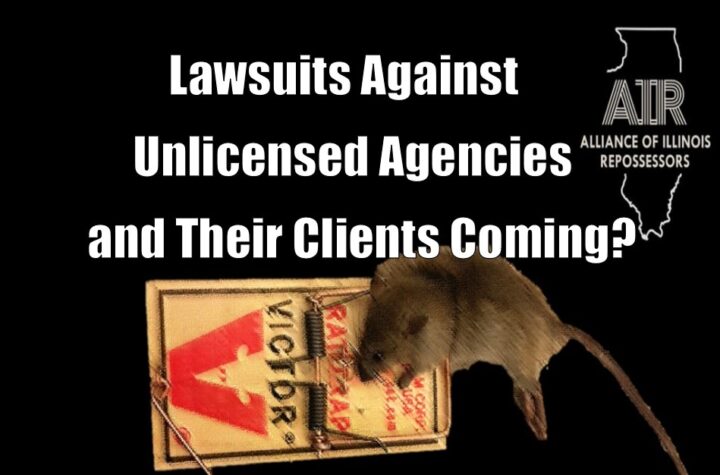 Lawsuits Against Unlicensed Repossession Agencies and Their Clients Coming?