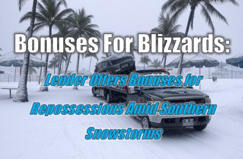 Bonuses For Blizzards: Lender Offers Bonuses for Repossessions Amid Southern Snowstorms