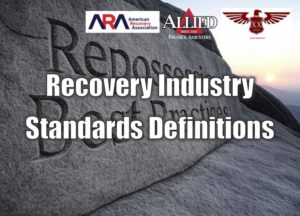 Recovery Industry Standards Definitions