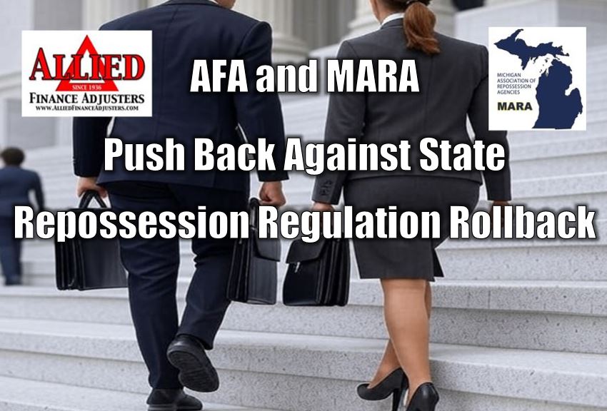 AFA and MARA Push Back Against State Repossession Regulation Rollback