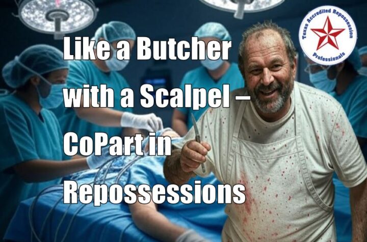 Like a Butcher with a Scalpel - CoPart in Repossessions