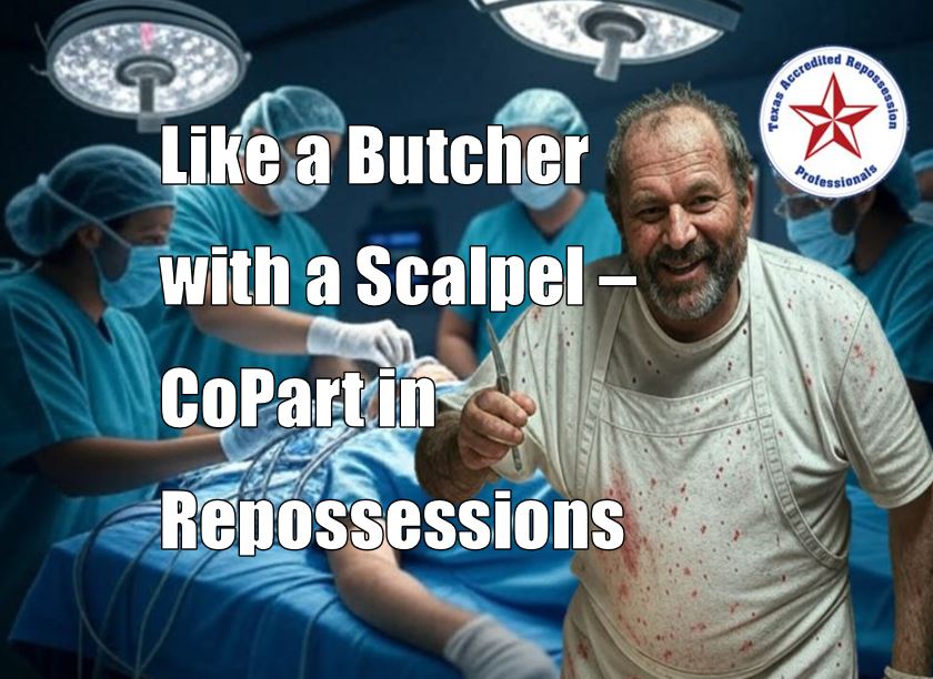 Like a Butcher with a Scalpel - CoPart in Repossessions