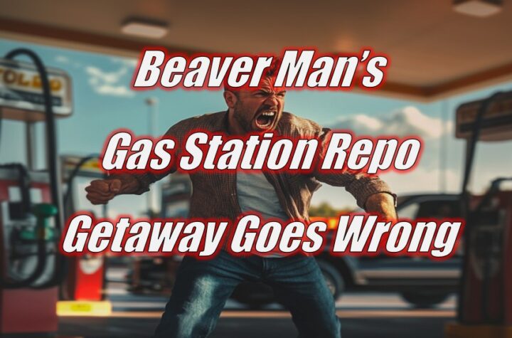 Beaver Man’s Gas Station Repo Getaway Goes Wrong