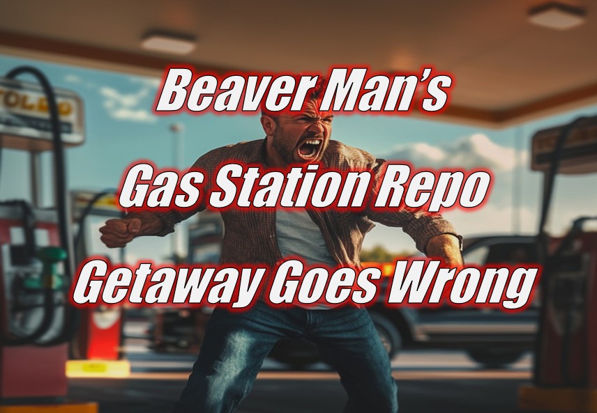 Beaver Man’s Gas Station Repo Getaway Goes Wrong