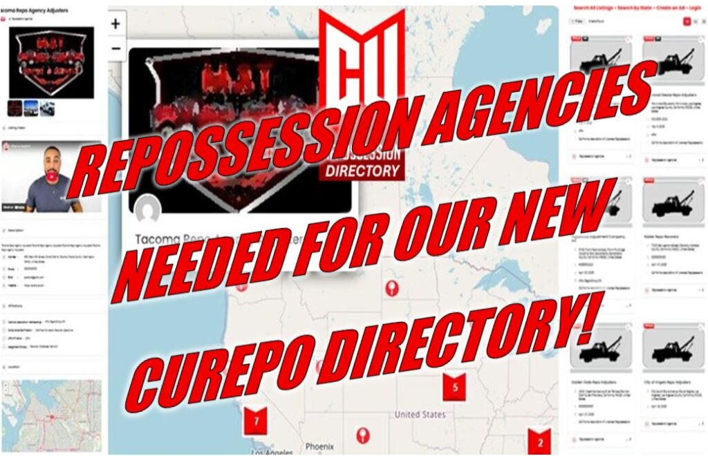 Repossession Agencies Wanted!