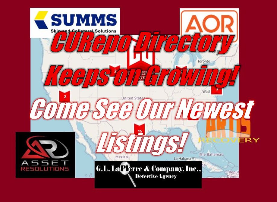 CURepo Directory Keeps on Growing - Come See Our Newest Listings!
