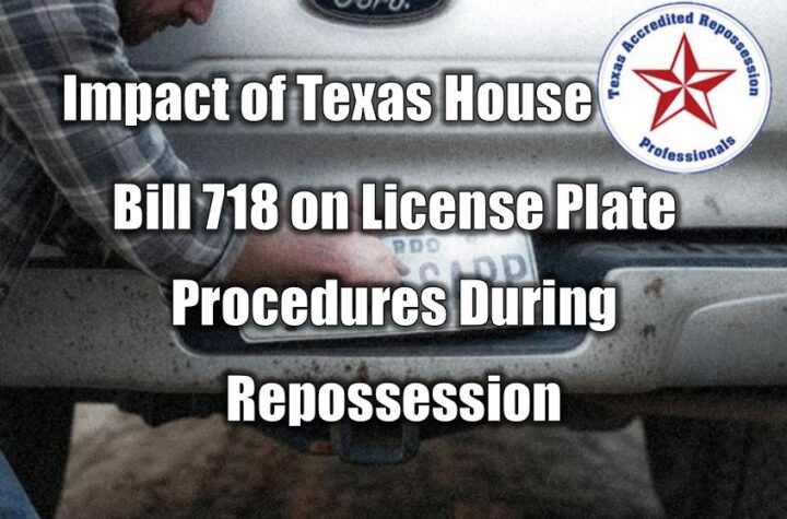 TexasARP Guidance: House Bill 718 on License Plates - Effective July 1, 2025