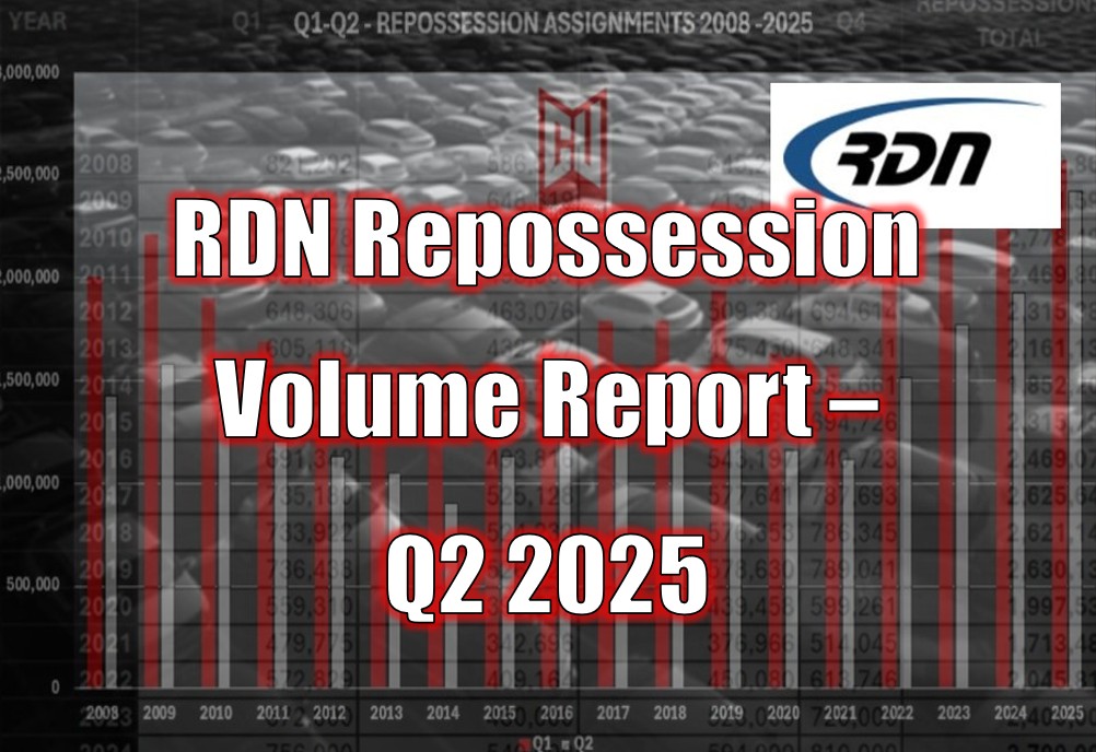 RDN Repossession Volume Report - Q2 2025