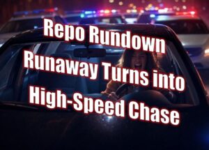 Repo Rundown Runaway Turns into High-Speed Chase