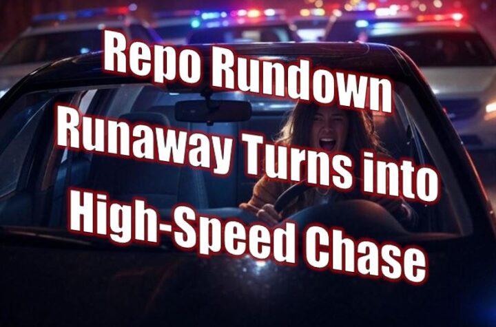 Repo Rundown Runaway Turns into High-Speed Chase