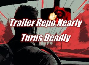 Trailer Repo Nearly Turns Deadly