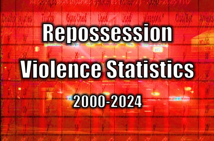 Repossession Violence Statistics 2000-2024