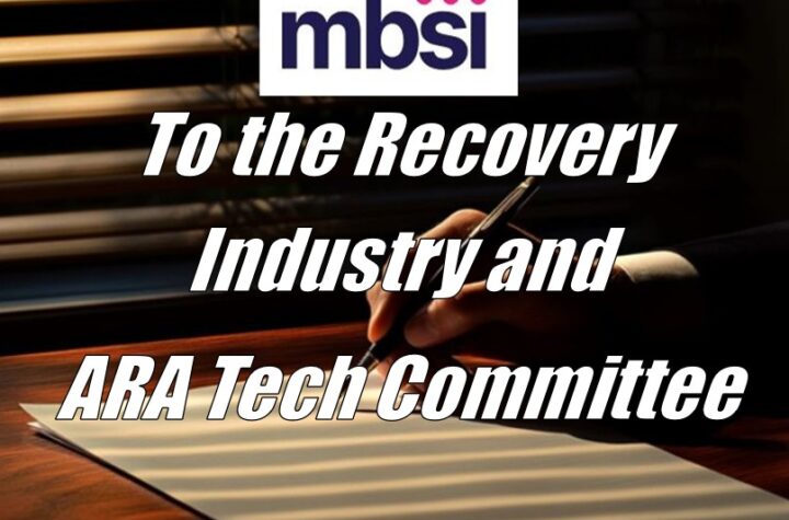 To the Recovery Industry and ARA Tech Committee