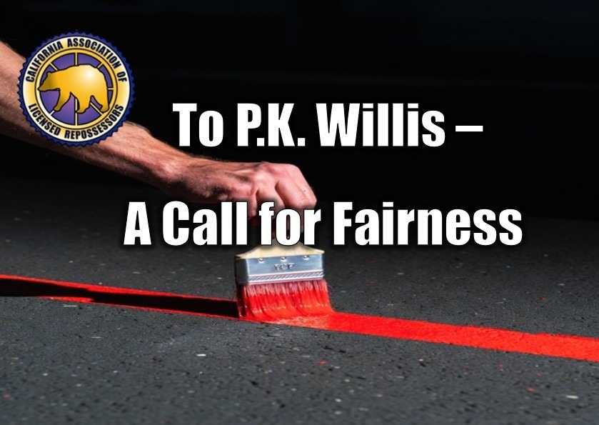 To P.K. Willis - A Call for Fairness