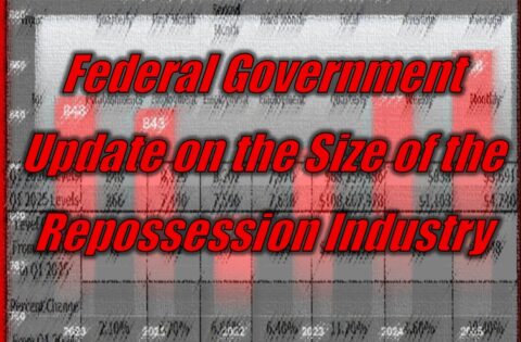 Federal Government Update on the Size of the Repossession Industry