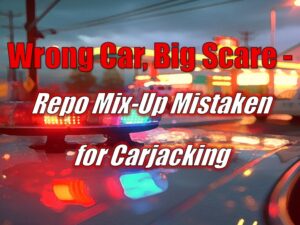 Wrong Car, Big Scare - Repo Mix-Up Mistaken for Carjacking