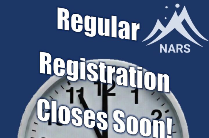 NARS Regular Registration Closes Soon!