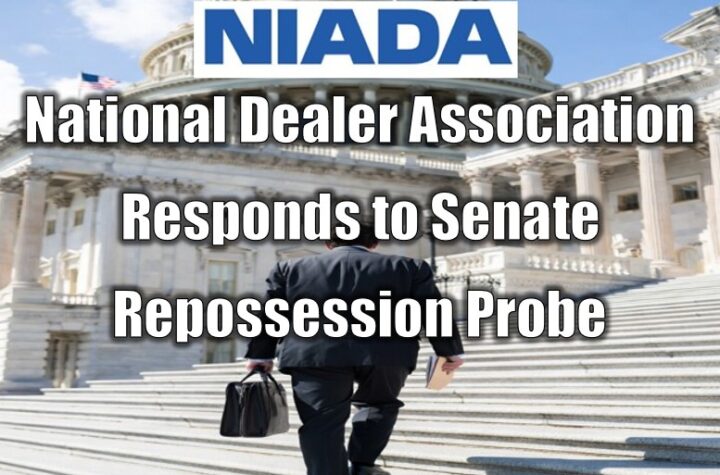 National Dealer Association Responds to Senate Repossession Probe