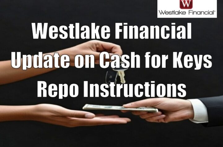 Westlake Financial Update on Cash for Keys Repo Instructions
