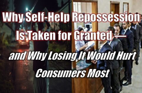 Why Self-Help Repossession Is Taken for Granted — and Why Losing It Would Hurt Consumers Most