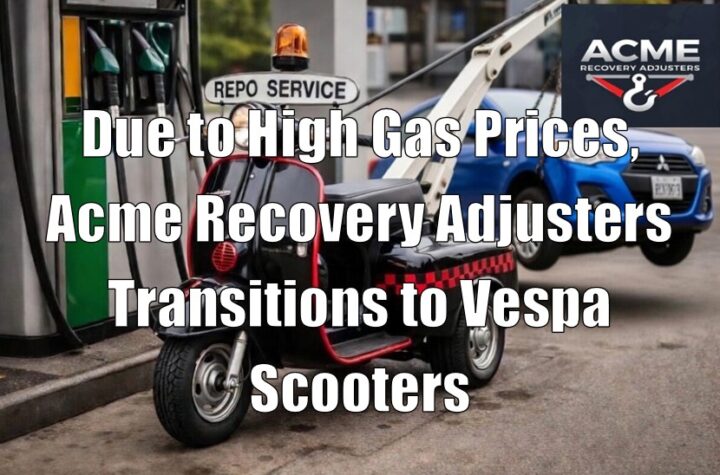 Due to High Gas Prices, Acme Recovery Adjusters Transitions to Vespa Scooters