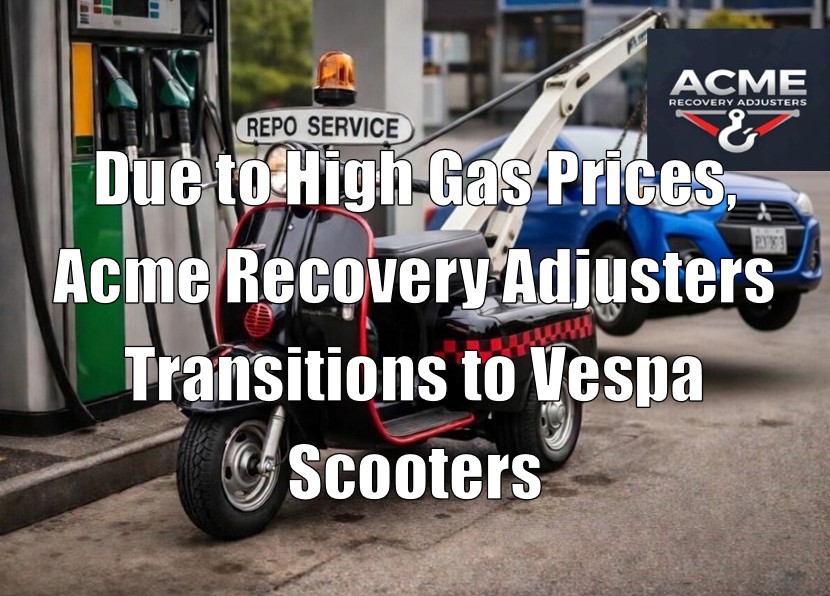 Due to High Gas Prices, Acme Recovery Adjusters Transitions to Vespa Scooters