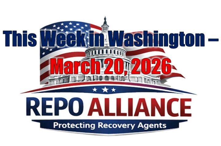 Repo Alliance - This Week in Washington – March 20, 2026