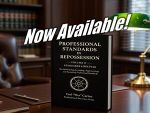 Now Available: Professional Standards in Repossession Volume II – Standards Lifecycle