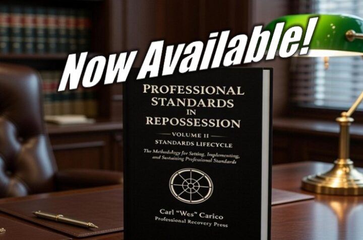 Now Available: Professional Standards in Repossession Volume II – Standards Lifecycle