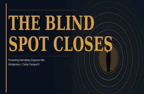 The Blind Spot Closes - Forwarding Intermediary Liability After Montgomery v. Caribe Transport II