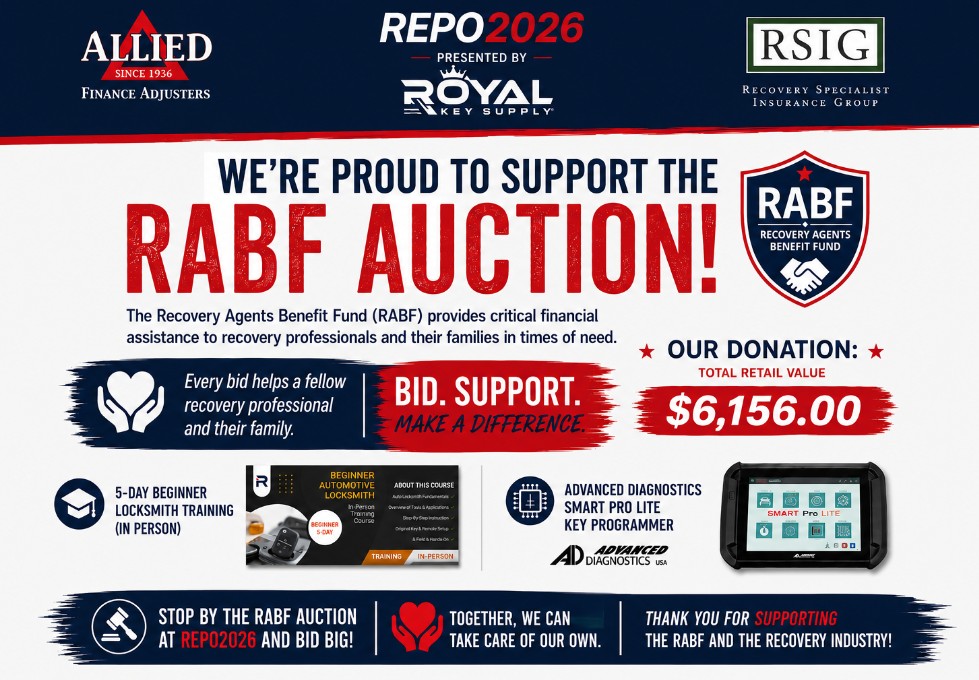 Attention REPO2026 Attendees: Don't miss the RABF Auction!