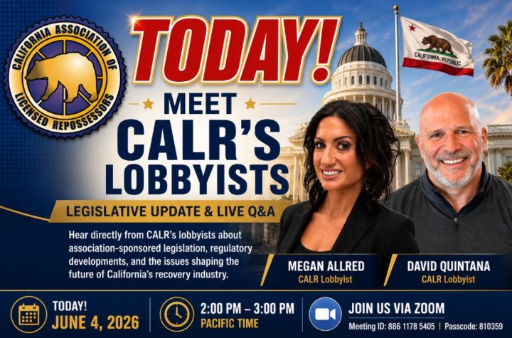 Reminder: Meet CALR's Lobbyists This Thursday