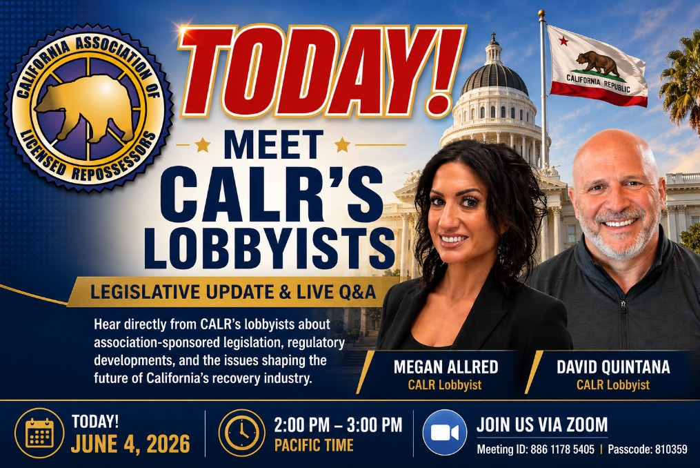 Reminder: Meet CALR's Lobbyists This Thursday