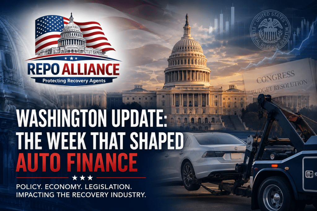 Repo Alliance Washington Update: The Week That Shaped Auto Finance