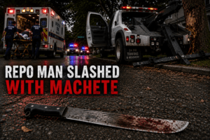 Repo Man Slashed with Machete During Repossession