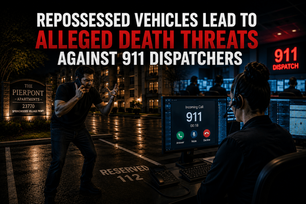 Repossessed Vehicles Lead to Alleged Death Threats Against 911 Dispatchers