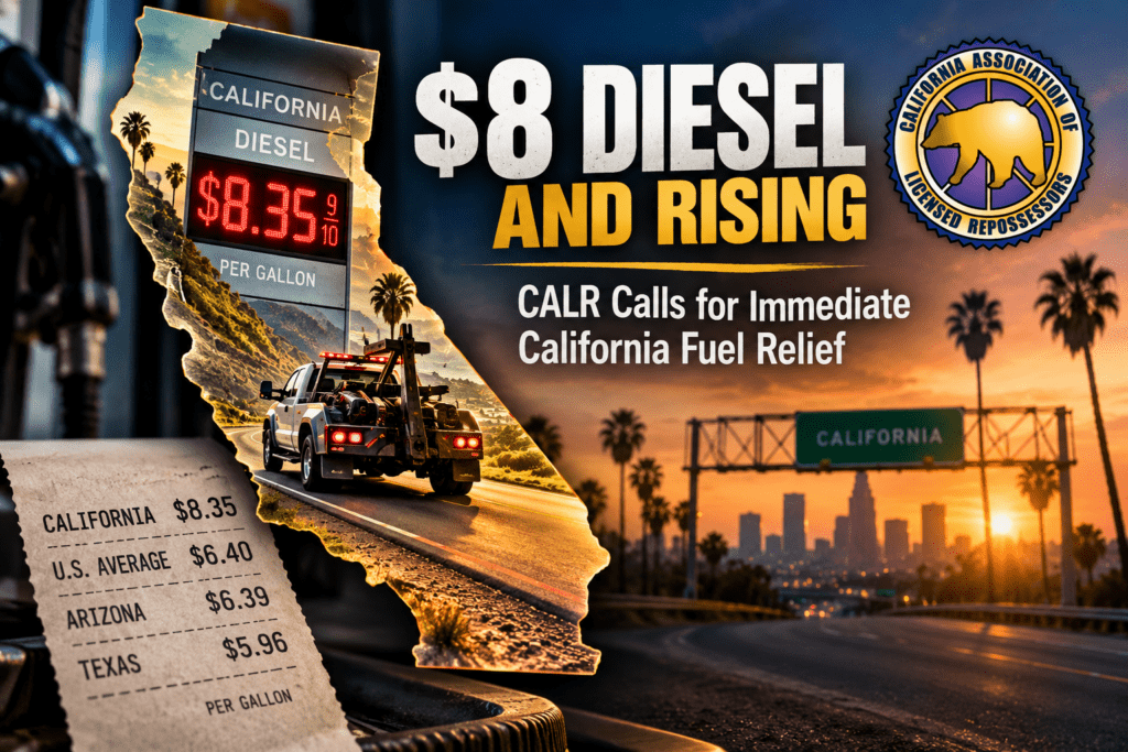 $8 Diesel and Rising: CALR Calls for Immediate California Fuel Relief